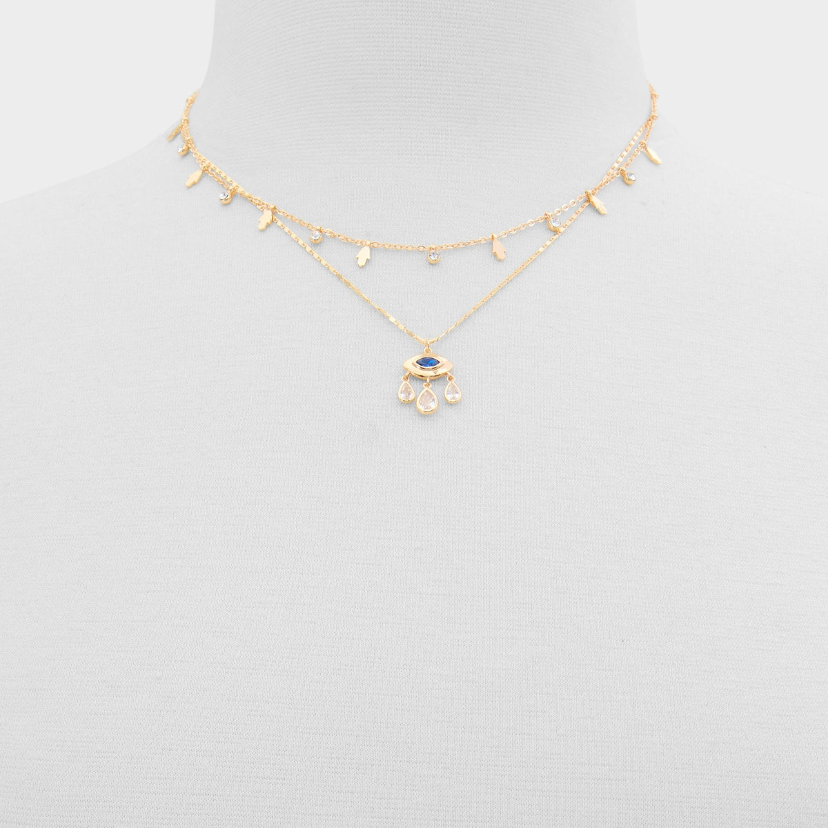 Aldo Protrectra in Light Blue - Layered necklace