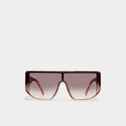 Aldo Thiedan Brown Women's Shield - Shield sunglasses