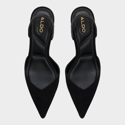 Aldo Re in Jessica Black - Sling back high heel, Stiletto heel