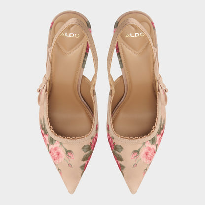 Aldo Hennie in Beige Combo 14190601 - Sling back high heel, Stiletto heel