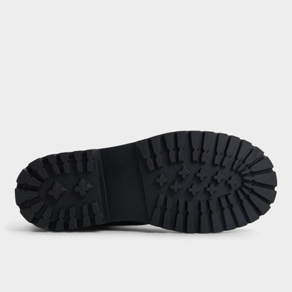 Aldo Doublezero in Other Black - Combat boot, Lug sole