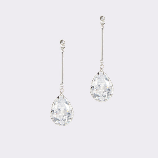Aldo Cares Silver/Clear Multi Women's Earrings - Chandelier earrings