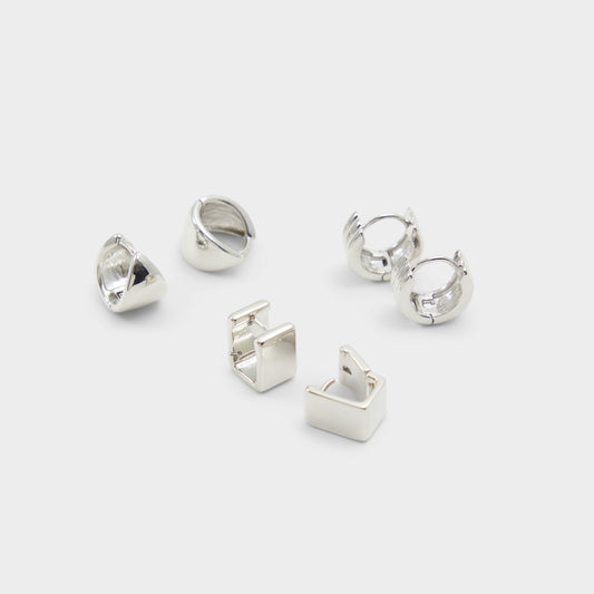Aldo Adenariel in Silver - Huggie hoop earrings