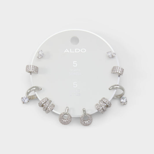 Aldo Fivelooks Silver/Clear Multi Women's Cubic Zirconia - Earrings