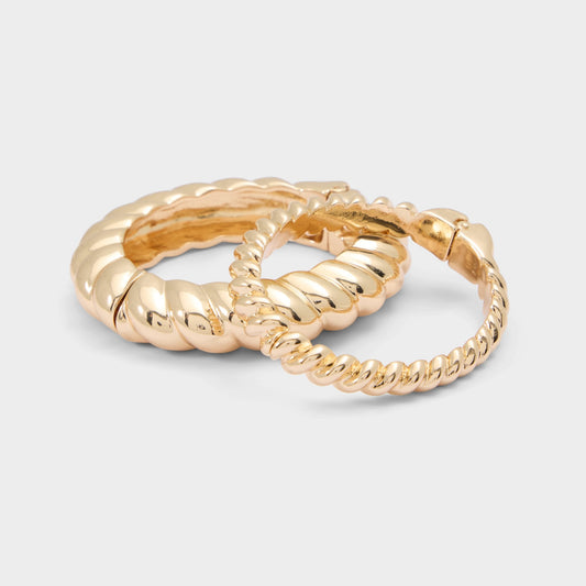 Aldo Twistedd in Gold - Bangle bracelet